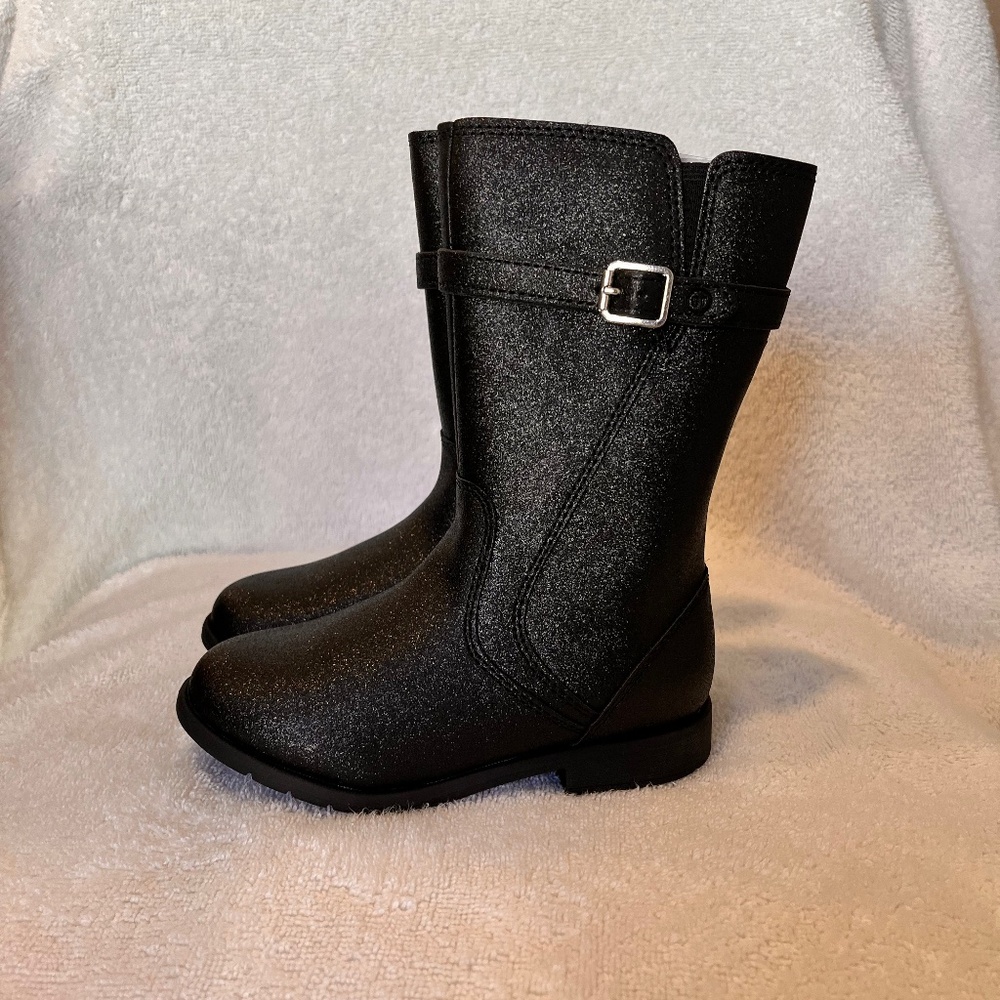 Stride Rite Toddler Size 8 Josephine Boot Black Glitter